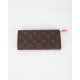 Louis Vuitton Porftel i etui w monogram z neonowym  pomarańczowym środkiem pomarańczowym