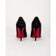 Christian Louboutin Szpilki czarne zamszowe decoltish 100