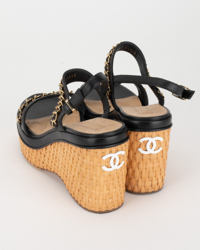 Chanel  espadryle na koturnie