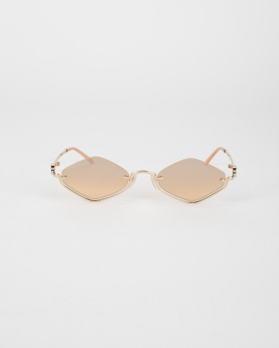 Gucci Okulary romby transparentne