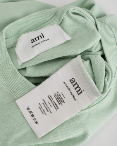 AMI Paris t-shirt miętowy